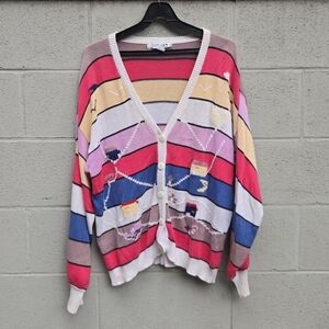 Colorful Striped Women's Sweater